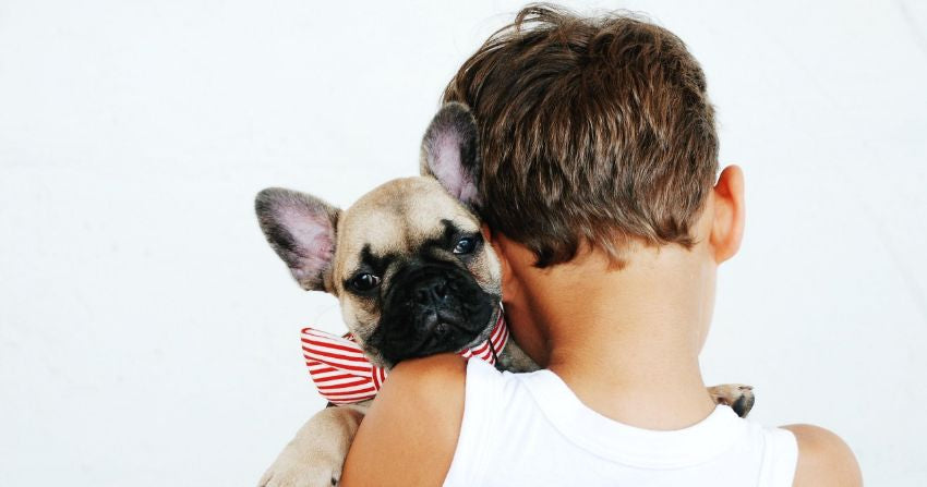 Kid with Puppy