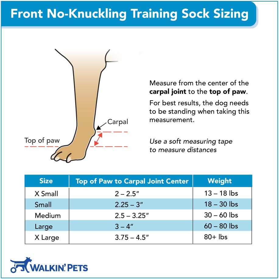 Front No-Knuckling Training Sock