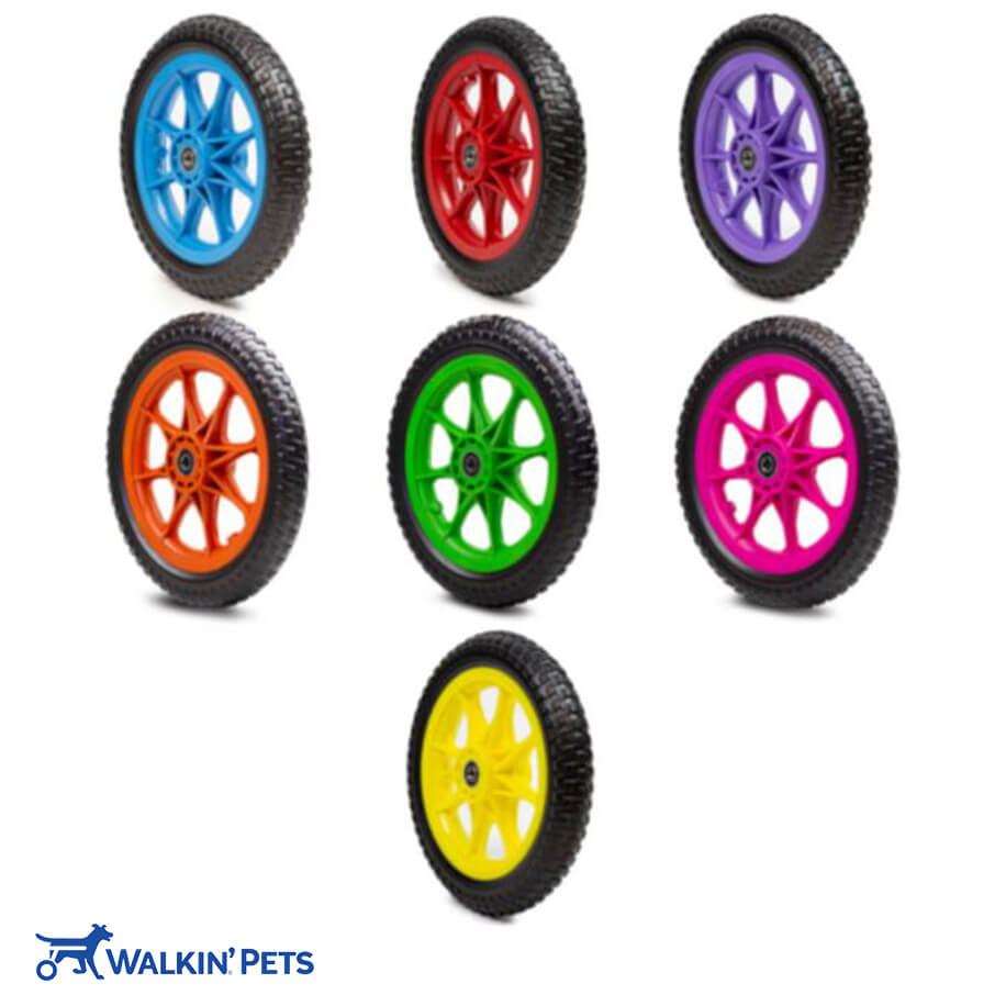 12” Foam Colored Wheels (set of 2)