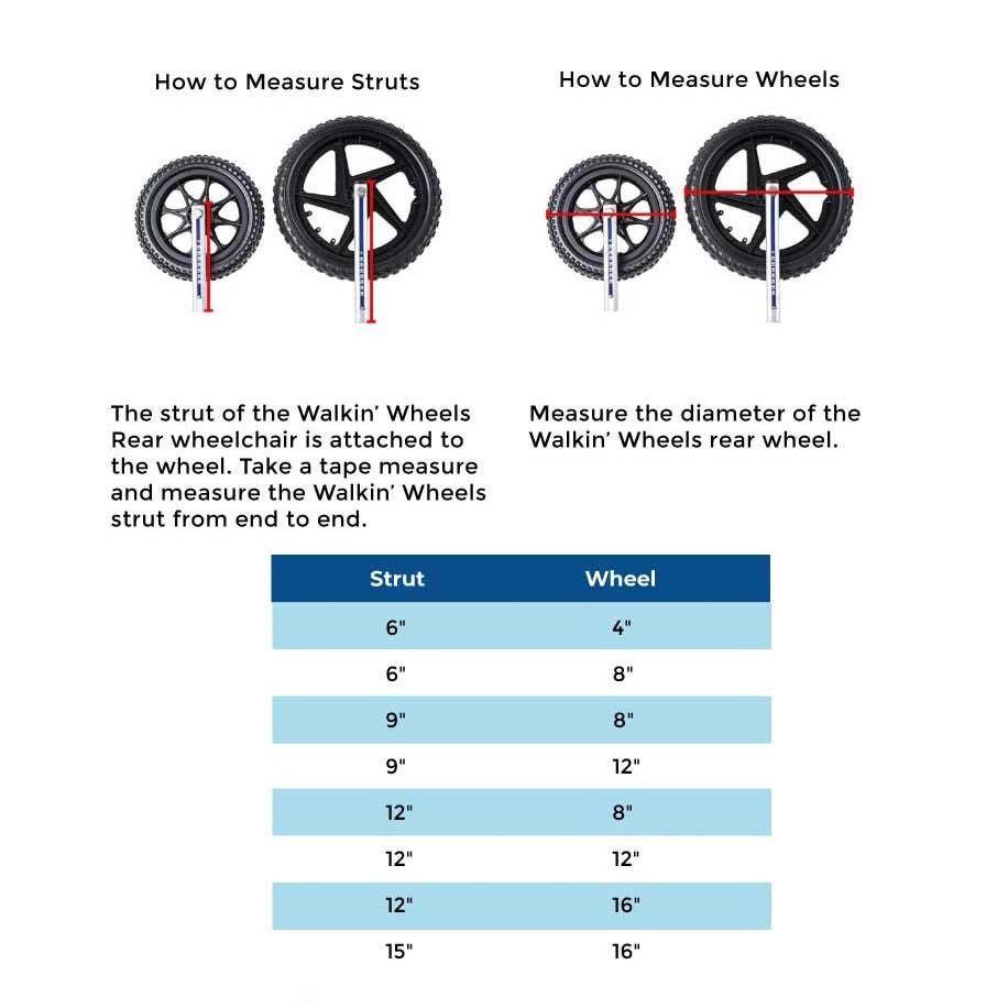 Walkin' Wheels LARGE Front Wheel Attachment